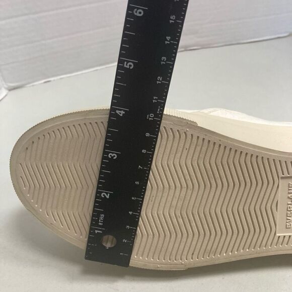 EVERLANE Unisex Slip On Sneakers Size Female 11 Men 9.5 White New With Defects - Picture 9 of 11